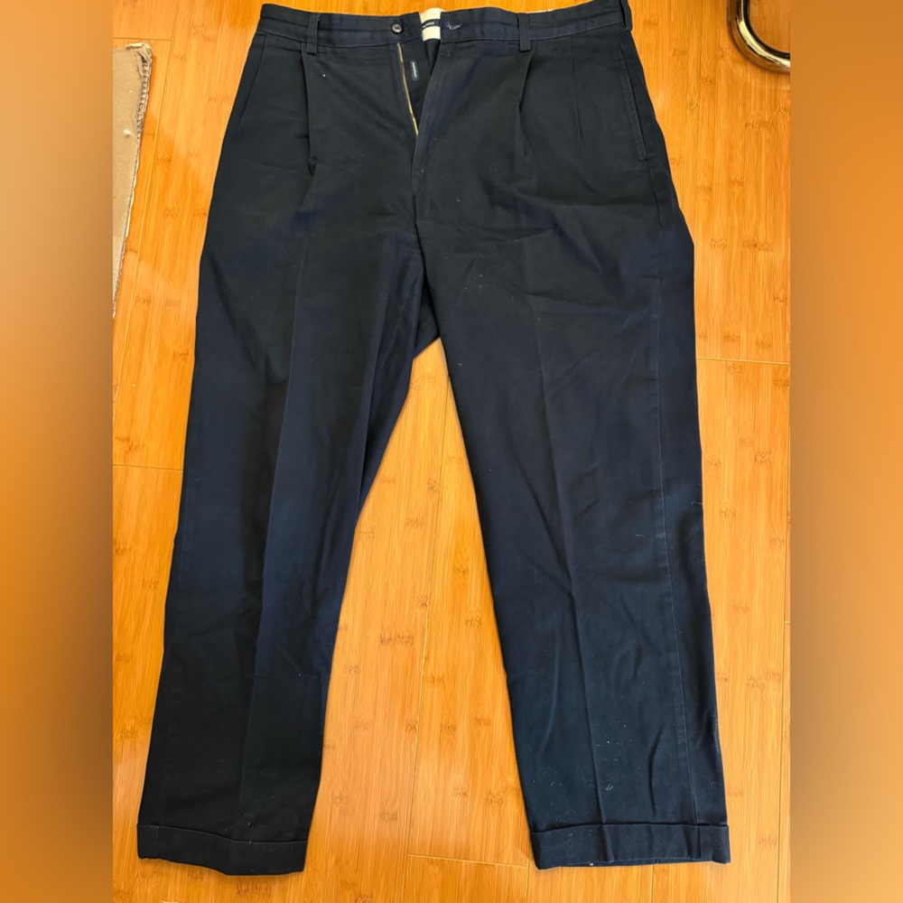Polo Ralph Lauren vintage navy pleated chinos 38x32